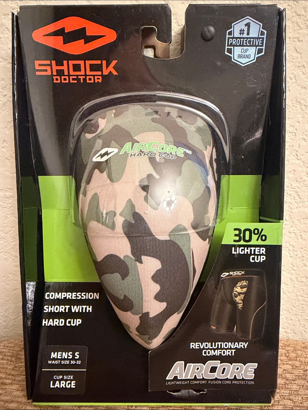 Shock Doctor AirCore Camouflage Hard Cup Groin Protector - Men, Camo